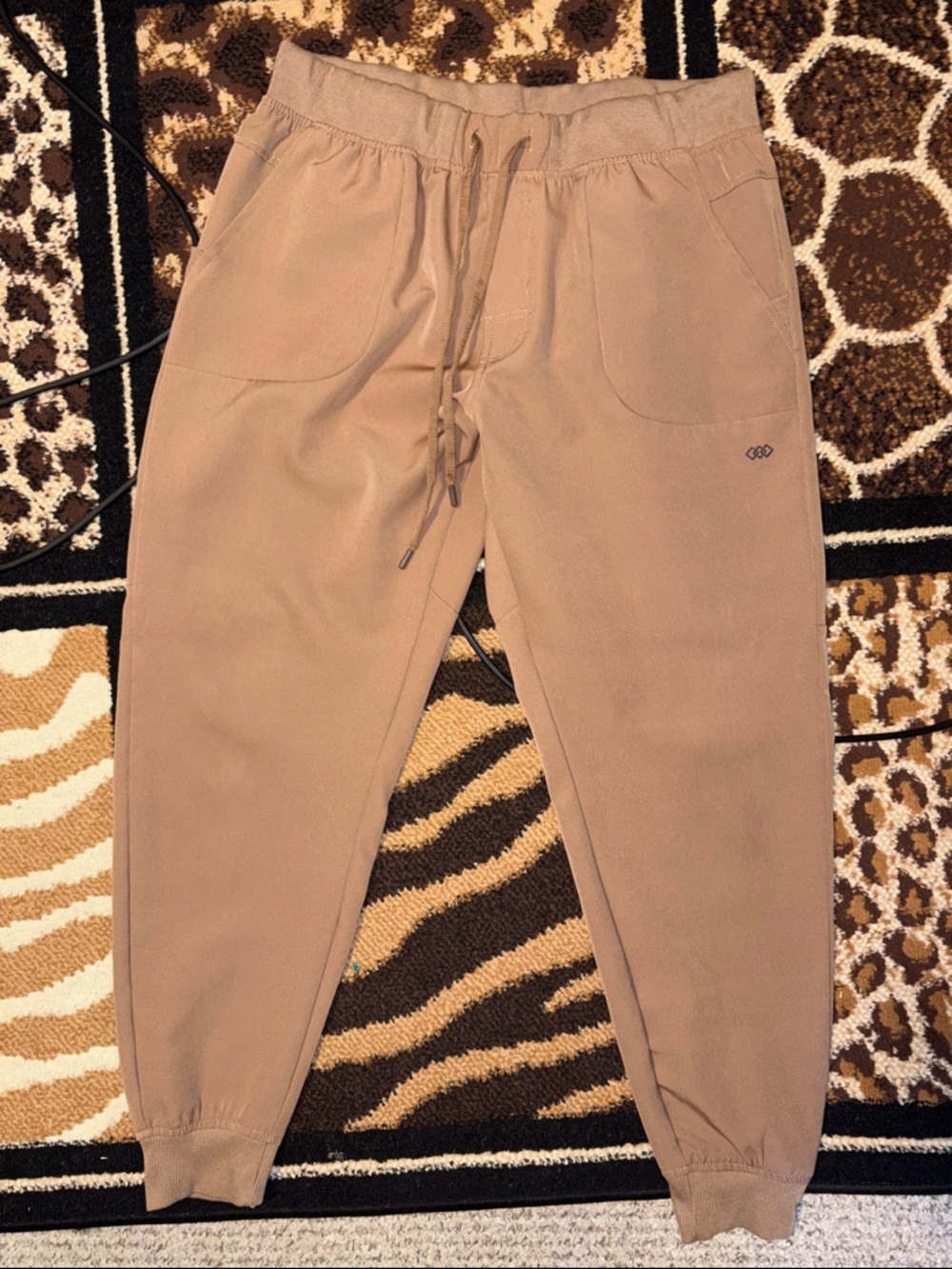 Men's Tan Drawstring Pants